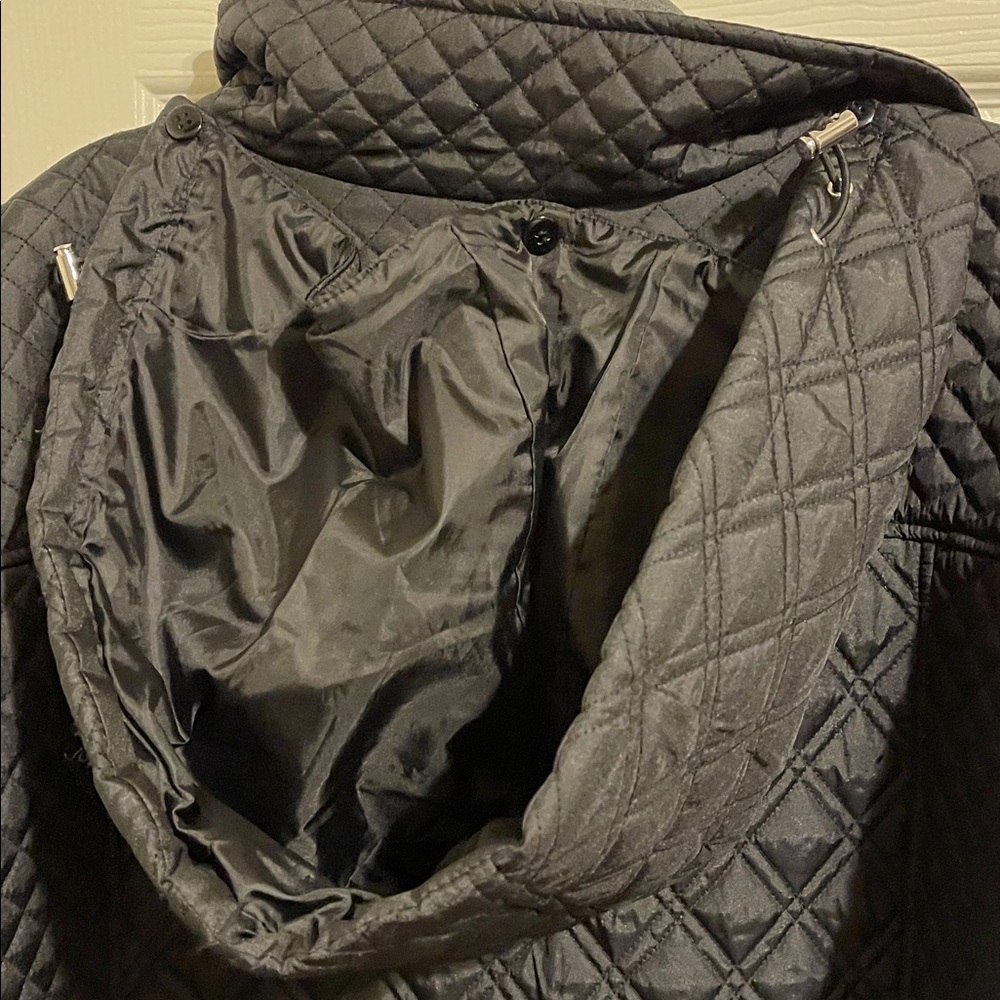 Catherine’s Black Quilted hooded Jacket size XXXL - Picture 7 of 9